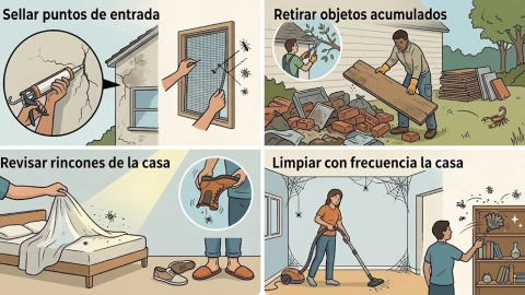 Ahuyentar alacranes arañas