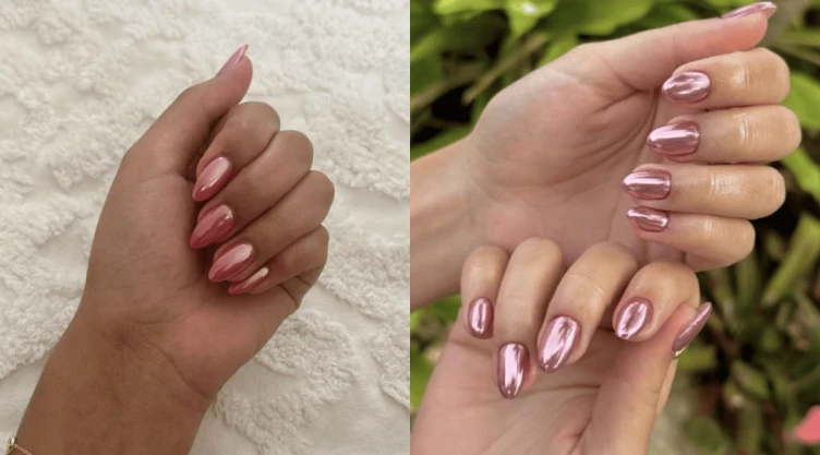 Los 5 diseños para las uñas agua de rosas en cromo que puedes usar para una manicura primaveral y elegante.png