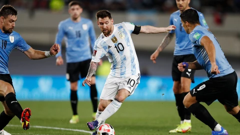 Messi ante Uruguay