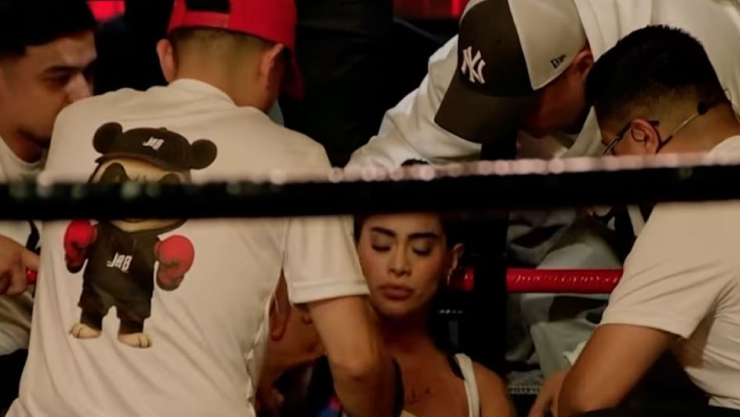 Kim Shantal desmayada