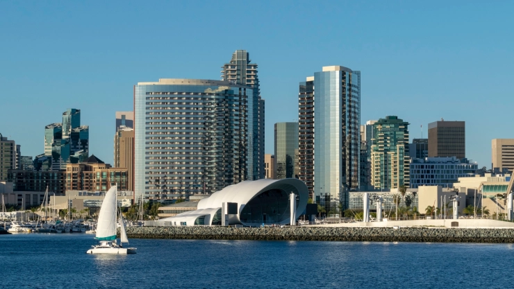Vista de la ciudad de San Deigo en California