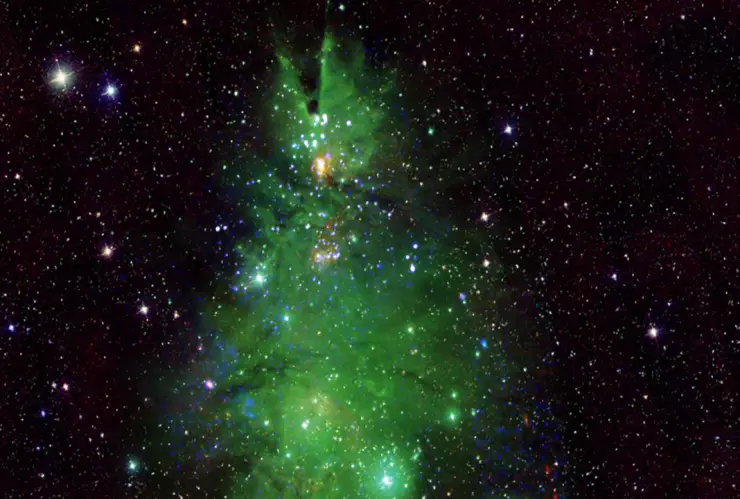 Árbol de Navidad en el espacio NASA