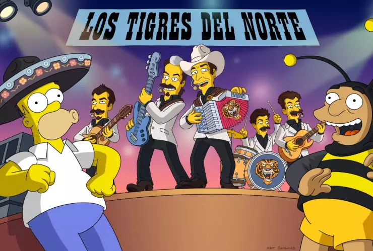 Los Tigres del Norte en Los Simpson