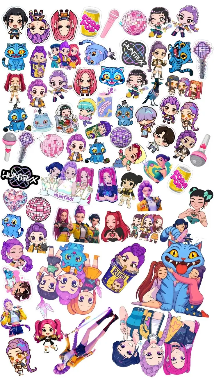 Stickers caseros KPop Demon Hunters