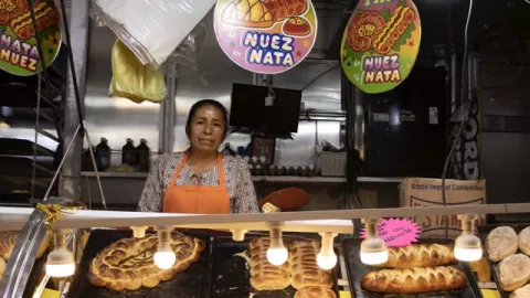 En la feria se vende pan