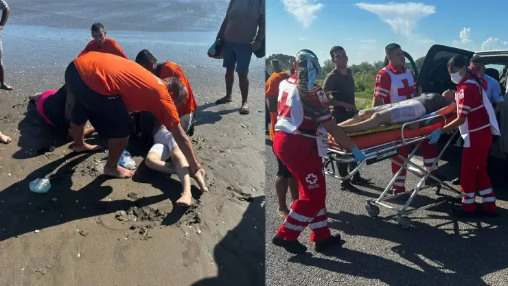 Rescatan a tres tijuanenses de ahogarse en playa de Guasave