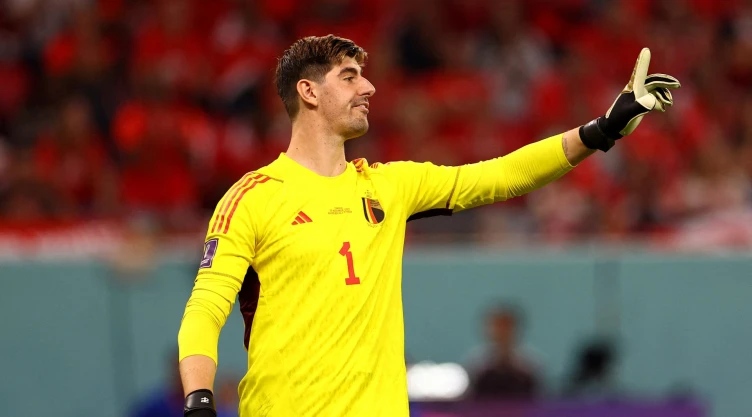 Thibaut Courtois en Qatar 2022 con Bélgica