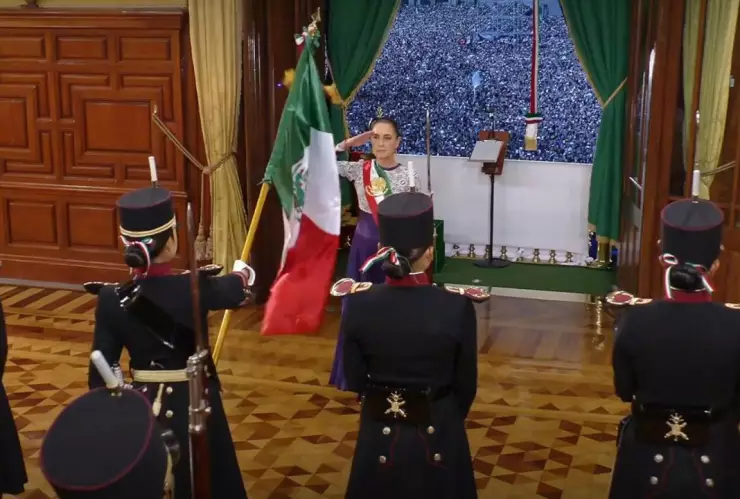 Sheinbaum palacio nacional 15 de septiembre