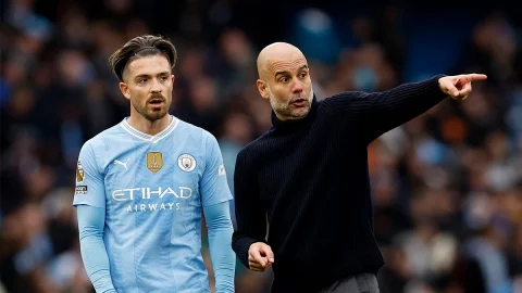 Jack Grealish y Guardiola