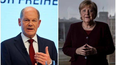 olaf scholz angela merkel alemania