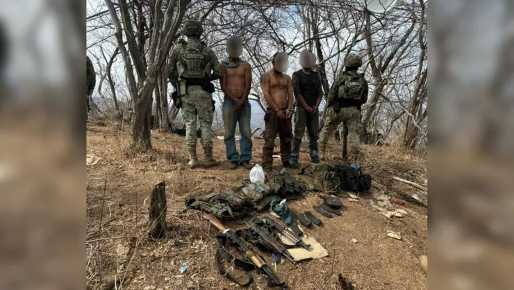 Detenidos en campamento en El Placer, Mazatlán