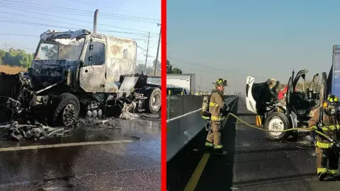 Quema de vehículos en carreteras de Guanajuato