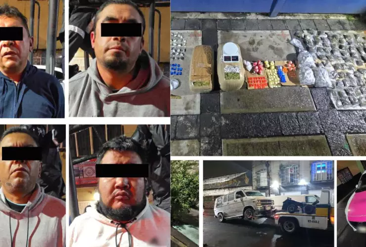 CDMX: Cae grupo de dealers en la Venustiano Carranza con droga en tres coches