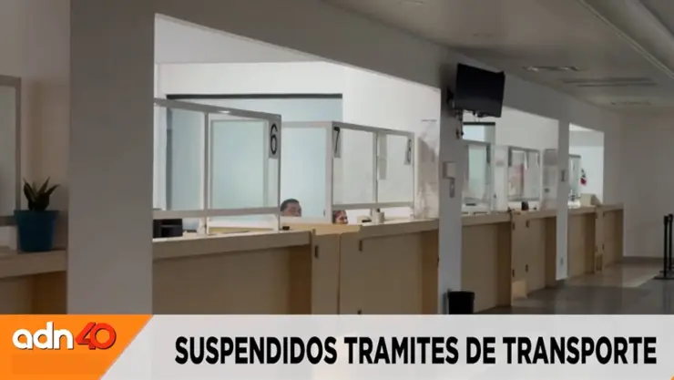 Suspensión trámites transporte movilidad