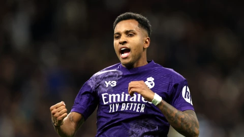 Rodrygo con la camiseta del Real Madrid