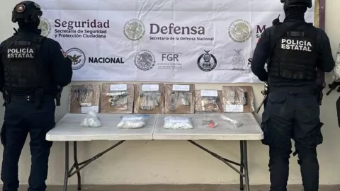Aseguran armas y drogas en el Penal de Aguaruto