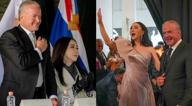 Fotos de Raúl Rocha y Anne Jakrajutatip, dueños de Miss Universo.