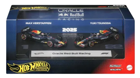 Hot Wheels de Max Verstappen y Yuki Tsunoda, temporada 2025