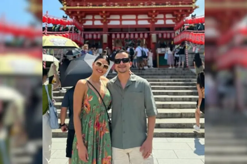Kristal Silva y esposo