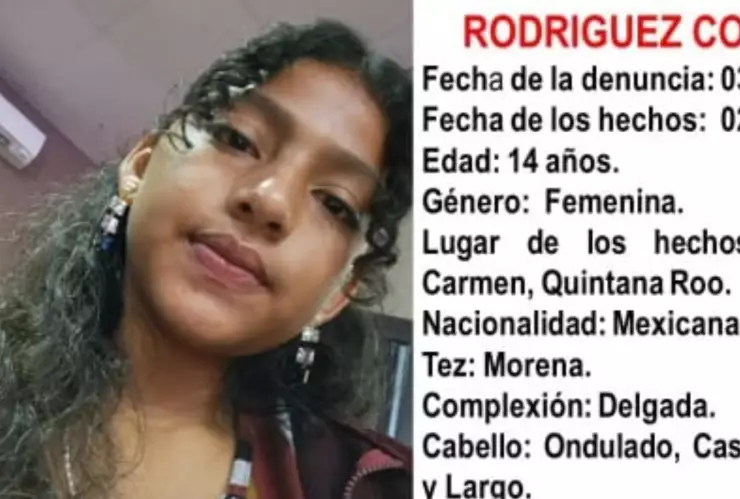 Desactivan búsqueda: Amanda Lizbeth Rodríguez Córdova fue localizada tras su desaparición en Playa del Carmen