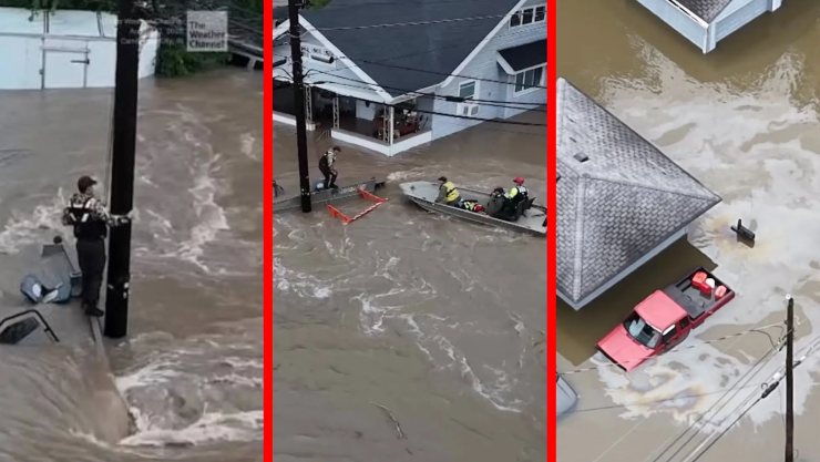 Reportan al menos 5 muertos a causa de fuertes inundaciones y cientos de evacuados en Indiana