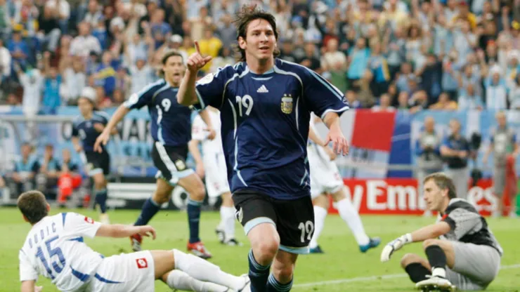Debut de Messi en el Mundial 2006