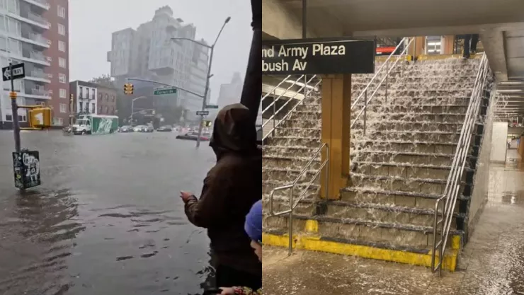 Fuertes lluvias provocan inundaciones en Nueva York