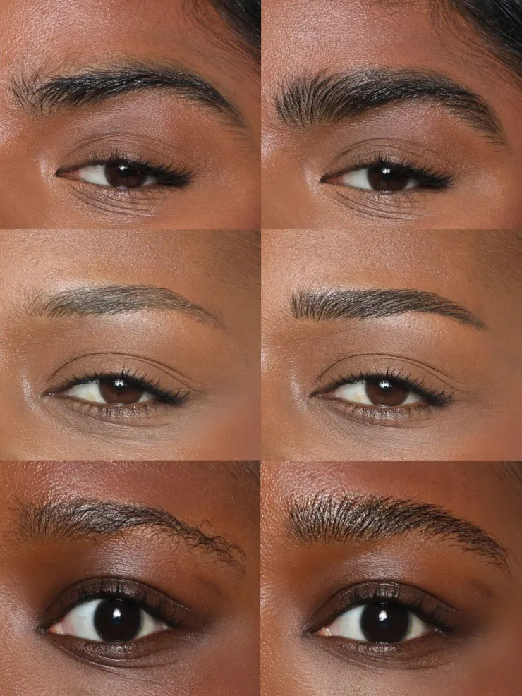 Las cejas bien definidas y enmarcadas pueden hacer lucir más grandes los ojos pequeños