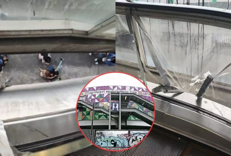 Niña cae 5 metros de unas escaleras en el CETRAM de Periférico Oriente, del Metro CDMX