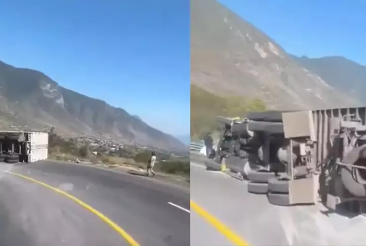 Tráiler volcó tras accidente en la carretera Orizaba-Tehuacán hoy: Cierre en Acultzingo