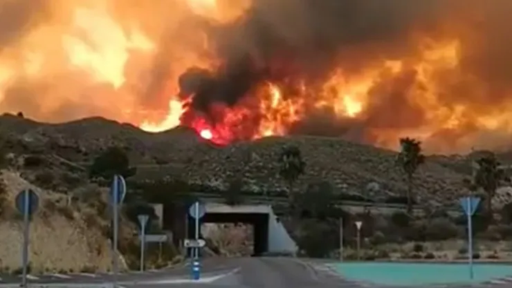 incendio en España
