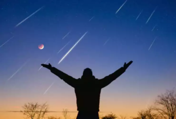 lluvia de estrellas.