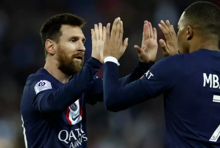 Lionel Messi y Kylian Mbappé celebran golazo en la Ligue 1