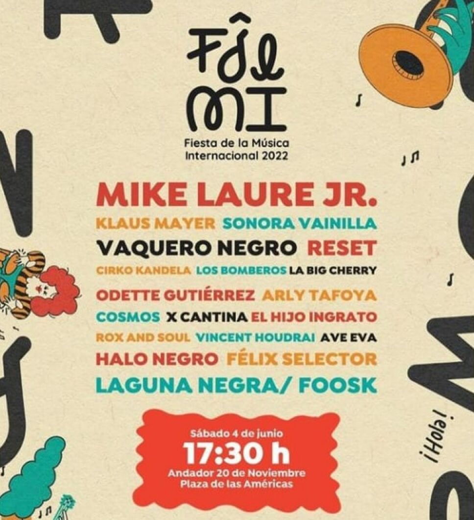 Cartel Fiesta de la Música - Junio 2022 - Zapopan