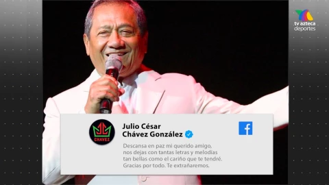 Julio César Chávez se despide de Manzanero