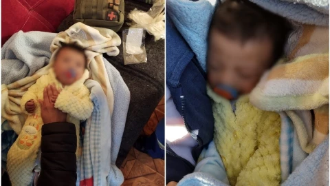 Rescatan a beb&eacute; abandonado en alcald&iacute;a Venustiano Carranza