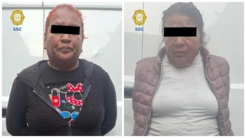 Dos presuntas integrantes del grupo Las Panteras son detenidas.