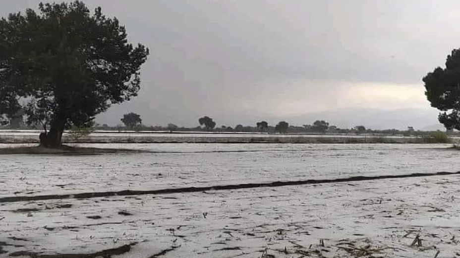 Granizada en municipios de Puebla