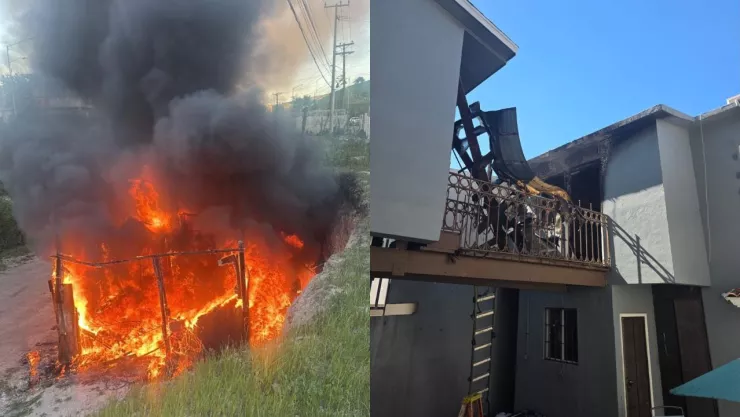 Fuego consume casas en Loma Dorada y Florido; no hubo lesionados