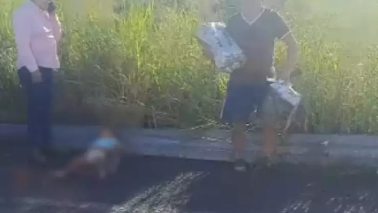 cuerpo de niño en accidente Alvarado