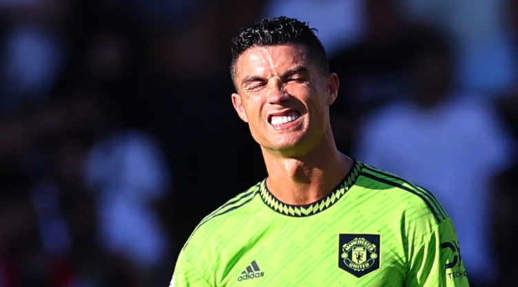 Cristiano Ronaldo en la goleada del Brentford ante Manchester United
