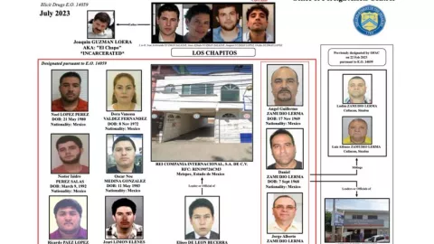 Estados Unidos sigue combatiendo el tráfico de fentanilo y boletinó a 10 personas mas