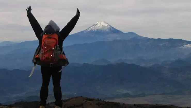 Caida de nieve en Veracruz.