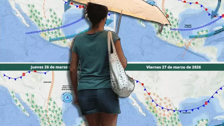 ¡Saquen el paraguas! Alertan por lluvias intensas y fuertes vientos en Quintana Roo del 23 al 27 de marzo