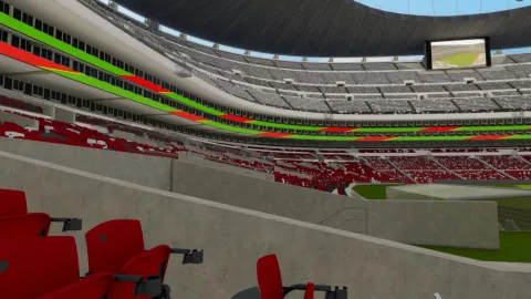 Imagen 3D del Estadio Azteca remodelado