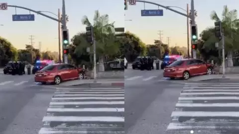 Auto atropella a estudiantes en California