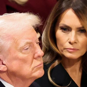 Fotos y momentos destacados de Donald Trump y Melania durante la toma de protesta presidencial.