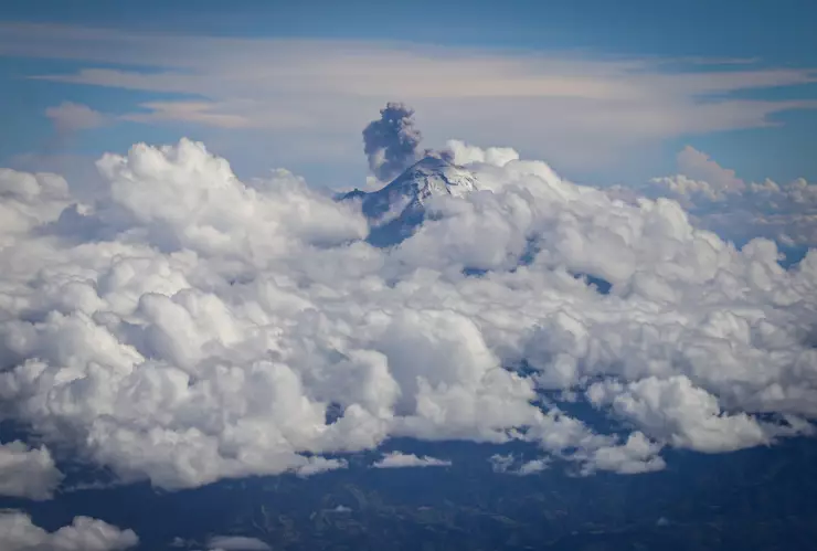 Actividad del volcán Popocatéptl
