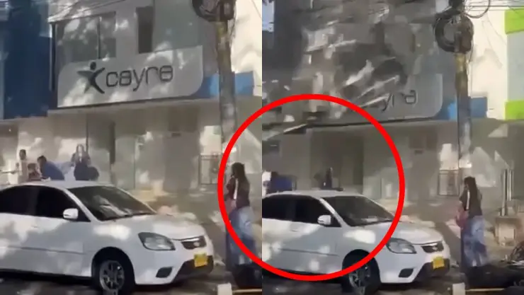 ¡HORRIBLE! Captan momento exacto en que PERSONAS MUEREN APLASTADAS durante TERREMOTO en Colombia (+VIDEO)