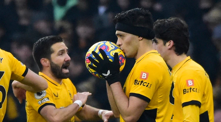 Raúl Jiménez con el Wolverhampton